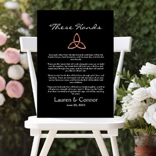 ケルト三位一体ノットアイリッシュ結婚の誓いハンドスティング キャンバスプリント