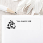 ケルト三位一体ノットトリケトラ記号 ラベル (インサイチュ)