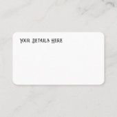 ケルト三位一体ノットトリケトラ記号 名刺 (裏面)