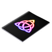 ケルト三位一体ノットトリケトラWiccaシンボル ノートブック (左側)