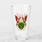 ケルト三日月とドラゴン タンブラーグラス (裏面)