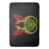 ケルト三日月とドラゴン バスマット (正面縦)