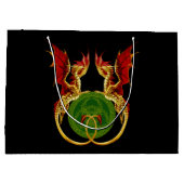 ケルト三日月とドラゴン ラージペーパーバッグ (裏面)