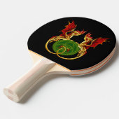 ケルト三日月とドラゴン 卓球ラケット (正面アングル)