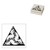 ケルト三角形の鳥類ゴム印 ラバースタンプ (押印)