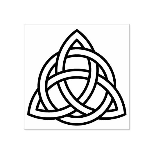 ケルト三角結びゴム印 ラバースタンプ (インプリント)