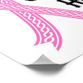 ケルト与えクは決して希望の乳がん ポスター (角)