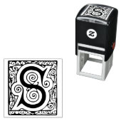 ケルト中世魔法手紙Sフローリッシュモノグラム セルフインキングスタンプ (インサイチュ)