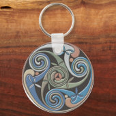 ケルト丸デザイン – キーチェーン (正面)