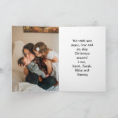 ケルト人が書道を1:14クリスマスにライトアップ カード (内部)