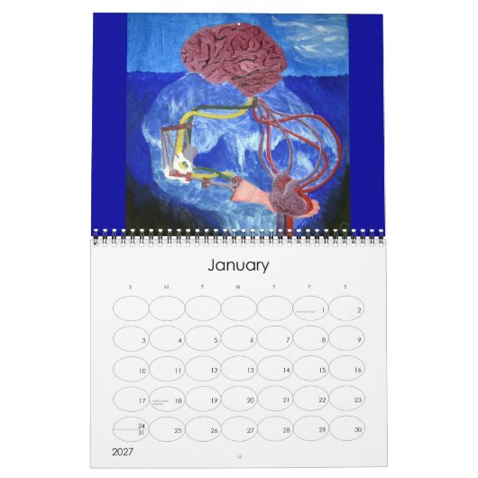 ケルト人のキャミーのカレンダー カレンダー (1月 2027)
