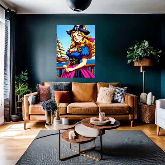 ケルト人の女海賊 | AIアートポスター ポスター