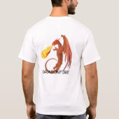 ケルト人のDragonfireのTシャツ Tシャツ (裏面)