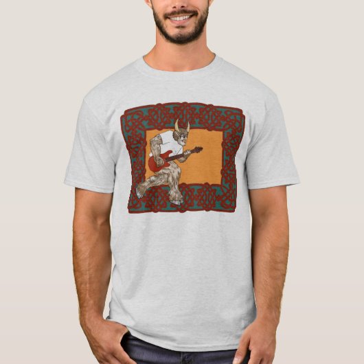 ケルト人のMinotaurのギターのワイシャツ Tシャツ (正面)