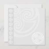 ケルト伝統的チック結婚式招待状 招待状 (裏面)