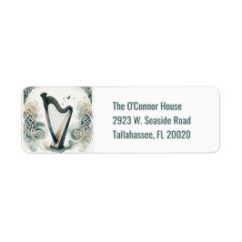 ケルト伝統的ックハープ聖パトリックの日のパーティー ラベル