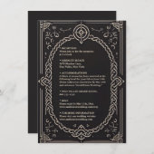 ケルト北欧中世スクロールバイキング結婚ズ エンクロージャーカード (正面/裏面)