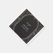 ケルト北欧中世スクロールバイキング結婚ズ スタンダードカクテルナプキン (角)