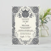 ケルト北欧中世スクロールバイキング結婚ズ 招待状 (スタンド正面)