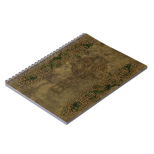 ケルト十字およびケルト結び目模様 ノートブック (左側)