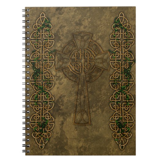 ケルト十字およびケルト結び目模様 ノートブック (正面)