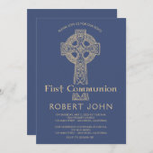 ケルト十字とクローバーコニオン招待状 招待状 (正面/裏面)