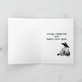 ケルト十字とレイヴンのクリスマスカード シーズンカード (内部)