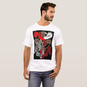 ケルト十字のドラゴンのTシャツ Tシャツ (正面フル)