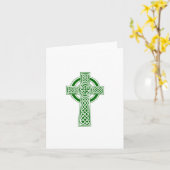 ケルト十字のメモカード（カスタマイズ可能） カード (黄色い花)