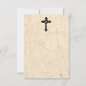 ケルト十字のヴィンテージの羊皮紙の悔やみや弔慰カード カード (正面)