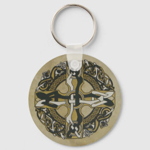 ケルト十字のBodhranのkeychain キーホルダー