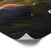 ケルト十字は希望の光の台として立っている。 ポスター (角)