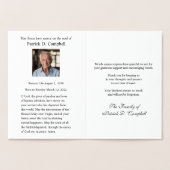 ケルト十字アイリッシュ葬儀記念悔やみや弔慰 箔カード (内部)