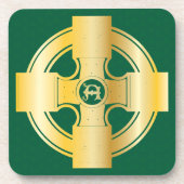 ケルト十字ケルト結び目模様文字Aモノグラム コースター (正面)