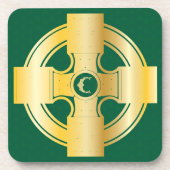 ケルト十字ケルト結び目模様文字Cモノグラム コースター (正面)