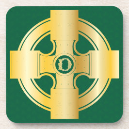 ケルト十字ケルト結び目模様文字Dモノグラム コースター