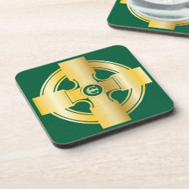 ケルト十字ケルト結び目模様文字Eモノグラム コースター