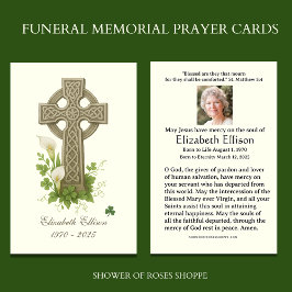 ケルト十字シャームロック葬儀記念祈りの言葉