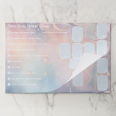 ケルト十字タロットスプレッド(大、パステル) ペーパーパッド (折り畳み)