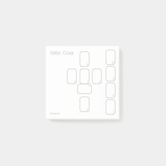 ケルト十字タロットスプレッド(小シンプル、) ポストイット (正面)