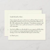 ケルト十字バラサンキュー 出欠カード (正面/裏面)