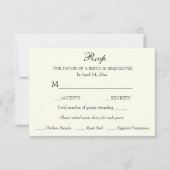 ケルト十字バラ応答カード 出欠カード (正面)