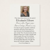 ケルト十字フローラアイリッシュ葬式祈りの言葉 (裏面)