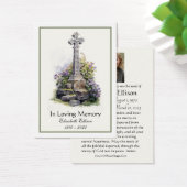 ケルト十字フローラアイリッシュ葬式祈りの言葉 (デスク)