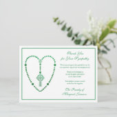 ケルト十字ロザリオ葬儀悔やみや弔慰サンキューユナイズ サンキューカード (スタンド正面)