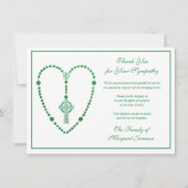 ケルト十字ロザリオ葬儀悔やみや弔慰サンキューユナイズ サンキューカード (正面)