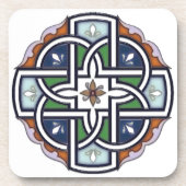 ケルト十字型デコガラス コースター (正面)