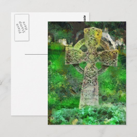 ケルト十字墓石 ポストカード (正面/裏面)