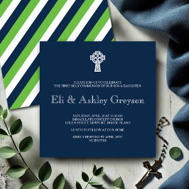 ケルト十字招待状 – ツインズファースト聖体 招待状