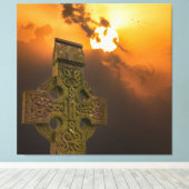 ケルト十字架 キャンバスプリント (インサイチュ (ウッドフロア))